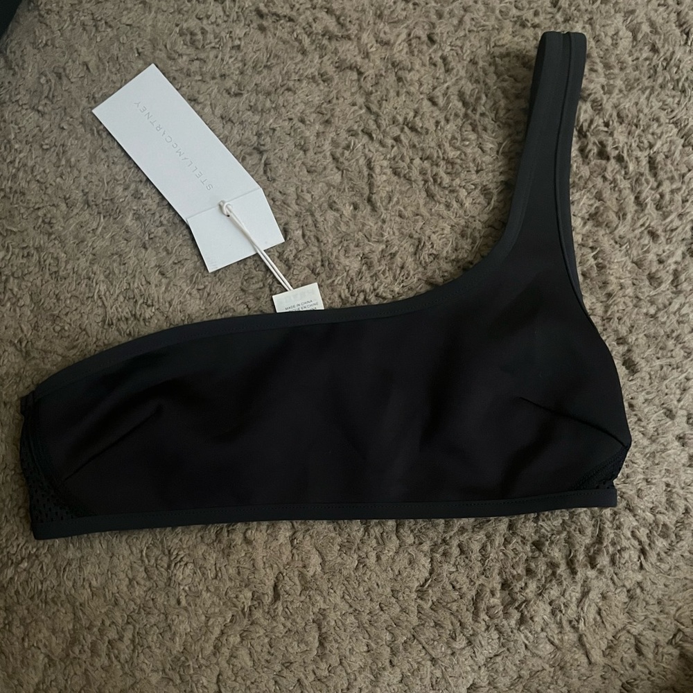 Stella McCartney black swimwear top,SIZE: S
